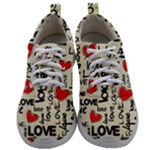 Love Abstract Background Love Textures Mens Athletic Shoes