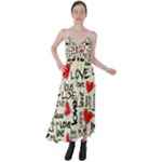 Love Abstract Background Love Textures Tie Back Maxi Dress