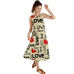 Love Abstract Background Love Textures Summer Maxi Dress