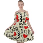 Love Abstract Background Love Textures Cut Out Shoulders Dress