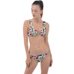 Love Abstract Background Love Textures Ring Detail Crop Bikini Set