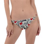 Love Abstract Background Love Textures Ring Detail Bikini Bottoms