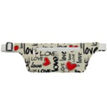 Love Abstract Background Love Textures Active Waist Bag