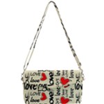 Love Abstract Background Love Textures Removable Strap Clutch Bag