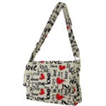 Love Abstract Background Love Textures Full Print Messenger Bag (L)