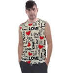 Love Abstract Background Love Textures Men s Regular Tank Top