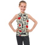 Love Abstract Background Love Textures Kids  Sleeveless Polo T-Shirt