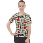 Love Abstract Background Love Textures Women s Sport Raglan T-Shirt