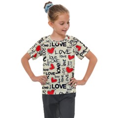 Kids  Mesh Piece T-Shirt 