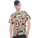 Love Abstract Background Love Textures Men s Sport Top