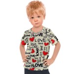 Love Abstract Background Love Textures Kids  Sports T-Shirt