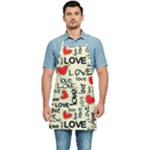 Love Abstract Background Love Textures Kitchen Apron