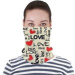 Love Abstract Background Love Textures Face Seamless Bandana (Adult)