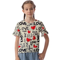 Kids  Cuff Sleeve Scrunch Bottom T-Shirt 