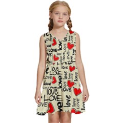 Kids  Sleeveless Tiered Mini Dress 