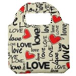 Love Abstract Background Love Textures Premium Foldable Grocery Recycle Bag