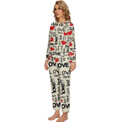 Womens  Long Sleeve Lightweight Pajamas Set 