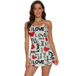 Love Abstract Background Love Textures 2-in-1 Flare Activity Dress