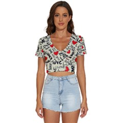 V-Neck Crop Top 