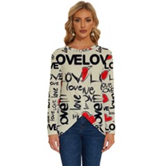 Long Sleeve Crew Neck Pullover Top 