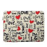 Love Abstract Background Love Textures 15  Vertical Laptop Sleeve Case With Pocket