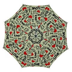 Love Abstract Background Love Textures Automatic Folding Umbrella with Case (Medium) from ArtsNow.com