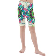 Kids  Mid Length Swim Shorts 