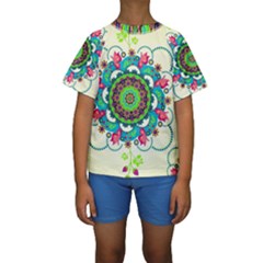 Kids  Short Sleeve Swimwear 