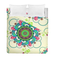 Mandala Flowers, Abstract, Butterflies, Floral, Pattern Duvet Cover Double Side (Full/ Double Size) from ArtsNow.com