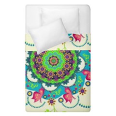 Mandala Flowers, Abstract, Butterflies, Floral, Pattern Duvet Cover Double Side (Single Size) from ArtsNow.com