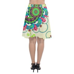 Chiffon Wrap Front Skirt 