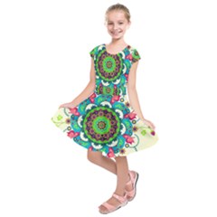 Kids  Short Sleeve Dress 