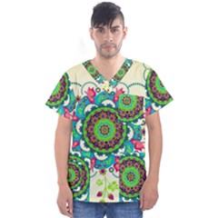 Men s V-Neck Scrub Top 