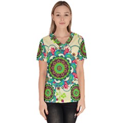 Women s V-Neck Scrub Top 