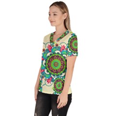 Women s V-Neck Scrub Top 