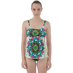 Twist Front Tankini Set 