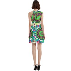 Cocktail Party Halter Sleeveless Dress With Pockets 