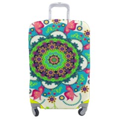 Mandala Flowers, Abstract, Butterflies, Floral, Pattern Luggage Cover (Medium) from ArtsNow.com