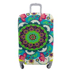 Mandala Flowers, Abstract, Butterflies, Floral, Pattern Luggage Cover (Small) from ArtsNow.com