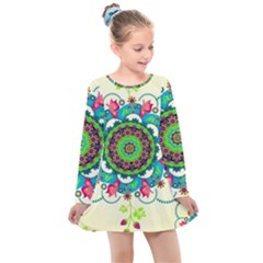 Kids  Long Sleeve Dress 