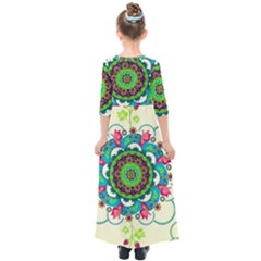 Kids  Quarter Sleeve Maxi Dress 