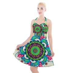 Halter Party Swing Dress  