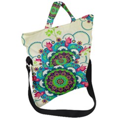 Fold Over Handle Tote Bag 