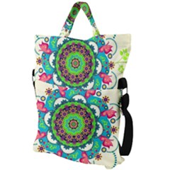 Fold Over Handle Tote Bag 