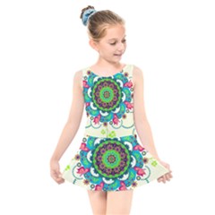 Kids  Skater Dress Swimsuit 