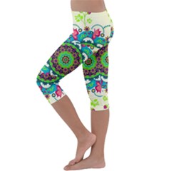 Kids  Lightweight Velour Capri Leggings  