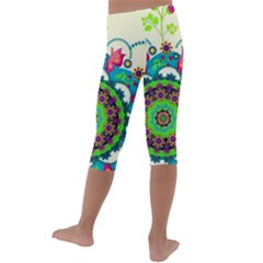 Kids  Lightweight Velour Capri Leggings  