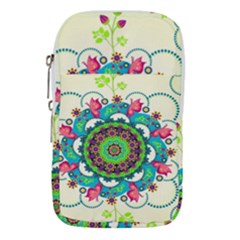 Mandala Flowers, Abstract, Butterflies, Floral, Pattern Waist Pouch (Small) from ArtsNow.com