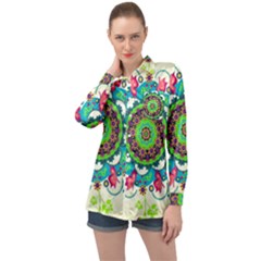 Long Sleeve Satin Shirt 