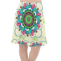 Fishtail Chiffon Skirt 